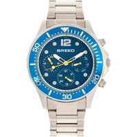 Breed Men's Pegasus Bracelet Watch with Day & Date in Blue