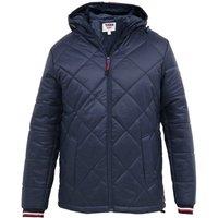 D555 Men's Angus Diamond Quilted Kingsize Puffer Jacket in Navy | Size: 5XL