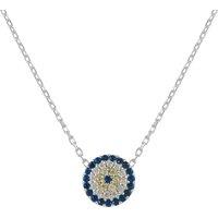 Evil Eye Necklace Silver