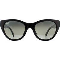 Salvatore Ferragamo Women's Rectangle Black Grey Gradient SF1012S