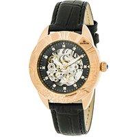 Godiva Automatic MOP Leather-Band Watch