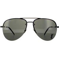 Saint Laurent Aviator Black Grey SL CLASSIC 11 M Sunglasses