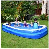 Family Inflatable Rectangular Paddling Swimming Pool