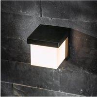 CGC Lighting 'Addison' Black Cube LED Outdoor Wall Light 4000k Natural White