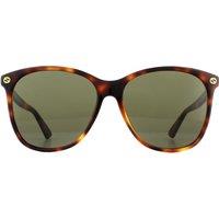 Gucci Women's Round Havana Brown Sunglasses