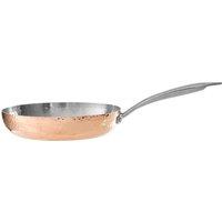 Orsina 24cm Textured Copper Finish Frypan, Stainless Steel Skillet, Modern Frying Pan, Premium Hammered Cookware in Gold
