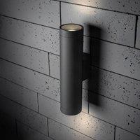 CGC Lighting 'Lucas' Dark Grey Anthracite Extra Long GU10 Double Up & Down Outdoor Wall Light Spotlight IP44 Aluminium