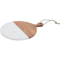 Orsina Monzaro Small Marble & Acacia Wood Paddle Board in White