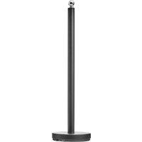 Orsina Stable White Toilet Roll Holder, Elegant Design Toilet Holder, Sturdy Toilet Roll Holder With White Base in Black
