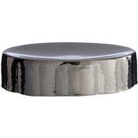 Orsina Hammered Black Black Nickel Finish Soap Dish in Silver