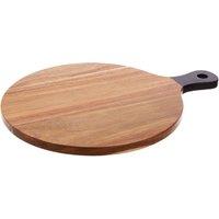 Orsina Acacia Wood Chopping & Serving Board, Durable Black Handle Cutting Board for Kitchen