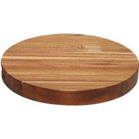 Orsina Acacia Wood Round Chopping & Serving Board, Durable Wooden Cutting Board for Kitchen in Natural