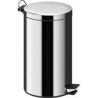 Orsina 20L Kitchen Pedal Bin, Stainless Steel Pedal Waste Bin With Inner Bucket, Hands-Free Foot Pedal Dustbin in Silver