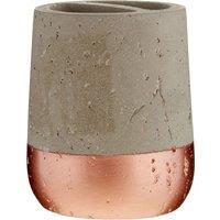Orsina Neptune Toothbrush Holder, Warm Copper Finish in Grey