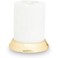 Orsina Mako White Marble Toothbrush Holder