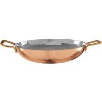 Orsina Copper Mini Balti Serving Dish, Traditional Indian Style Copper Bowl With Brass Handles, Ideal For Serving in Gold