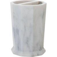 Orsina Riviera Two Compartment Toothbrush Holder in Grey