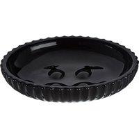 Orsina Ticino Brittany Glass Soap Dish in Black