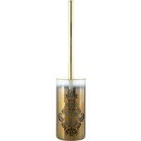 Orsina Elissa Toilet Brush, Decorative Leaf Motifs in Gold