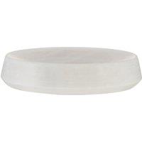 Orsina Off White Marble Soap Dish, Elegant Natural Soap Holder with Recessed Tray, Smooth Textured Bath Soap Dish