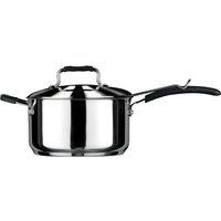 Orsina 4L Stainless Chip Pan With Glass Lid, Frying Pot With Basket, Cooking Pan with Cover, Durable Deep Pan in Silver
