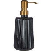 Orsina Ticino Brittany Glass Lotion Dispenser in Black