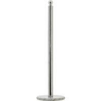Orsina Stable Light Gold Large Toilet Roll Holder With Marble Base, Design Toilet Holder, Sturdy Roll Holder in Silver