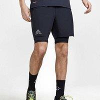 CRAFT Men's PRO Trail 2in1 Shorts in Black | Size: XL