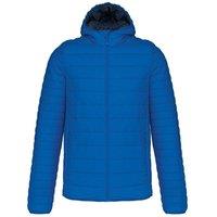 Kariban Men's Lightweight Hooded Down Jacket in Blue | Size: 2XL