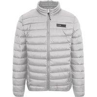 Plein Sport Men's Patch Logo Thin Padded Grey Jacket | Size: Medium