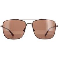 CALVIN KLEIN Men's Square Brown Brown CK19136S
