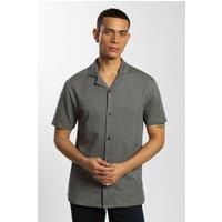 Steel & Jelly Men's Diamond & Dot Jacquard Short Sleeve Shirt in Navy | Size: Large
