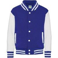 AWDis Varsity Jacket in Mid Blue | Size: 3-4 Years