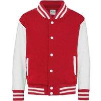 AWDis Varsity Jacket in Red | Size: 3-4 Years