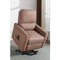 More4Homes Clifton Electric Fabric Single Motor Rise Recliner Lift Mobility Chair in Beige