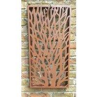 Inspirational Gifting Tree Decorative Screen Wall Art Plaque 780mm Tall in Brown