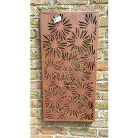 Inspirational Gifting Daisy Decorative Screen Wall Art Plaque 780mm Tall in Brown
