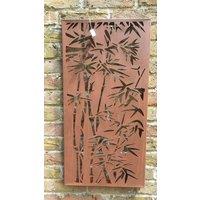 Inspirational Gifting Bamboo Decorative Screen Wall Art Plaque 780mm Tall in Brown