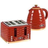 HOMCOM Kettle & Toaster Sets 1.7L Kettle & Toaster in Red