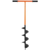 VonHaus Manual Fence Post Auger for Gardening in Grey