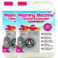 ProKleen Washing Machine Cleaner & Descaler - 2 x 5L in Clear