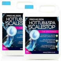ProKleen ScaleStop Hot Tub & Spa Descaler Limescale Removal & Prevention 2 x 5L in Clear