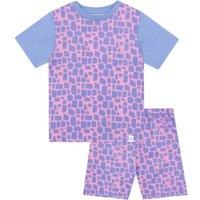 Harry Bear Girl's Animal Print Pyjamas in Purple | Size: 9-10 Years