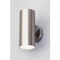 BHS Lighting Grant Up & Down Outdoor Wall Light in Metallic Silver