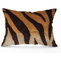 Warren Reed - Designer Tiger Skin Print Cushions in Brown | Size: 33 cm x 48 cm