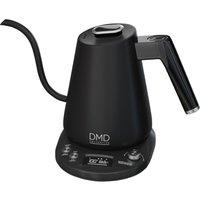 DMD Collective Electric 1.0L Gooseneck Kettle LCD Display 8mm Spout 40-100C Temp Control in Black