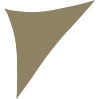 Sunshade Sail Oxford Fabric Triangular 5x5x6 m Beige