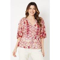 Viscose Embellished Button Blouse