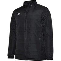 Umbro Men's Club Essential Bench Jacket in Black | Size: Small