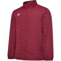 Umbro Men's Club Essential Bench Jacket in Burgundy | Size: 2XL